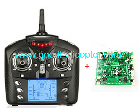 Wltoys V323 Skywalker UFO parts Receiver PCB board + Transmitter - Click Image to Close